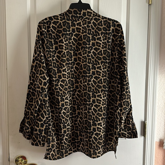 Michael kors long sleeve leopard blouse - Picture 6 of 6